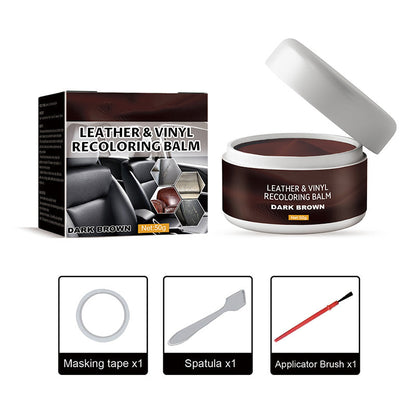 Contentgu®🔥Leather & Vinyl Recoloring Balm🛋️ Leather Repair Paste Fix Scuffs Restore Faded Leather