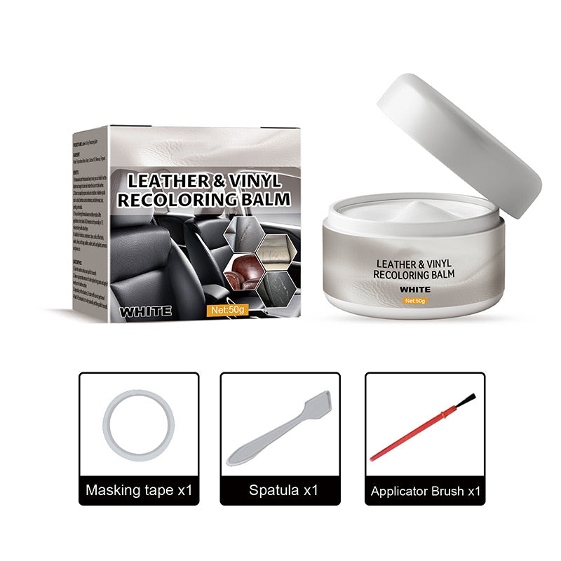 Contentgu®🔥Leather & Vinyl Recoloring Balm🛋️ Leather Repair Paste Fix Scuffs Restore Faded Leather